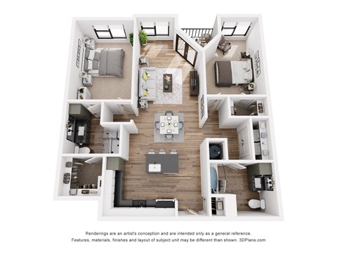 a 1 bedroom floorplan is shown in this image